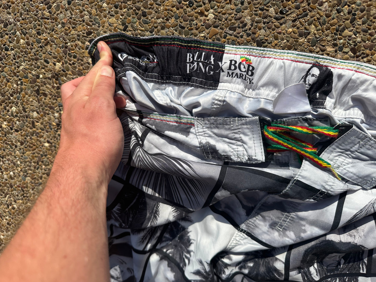 Vintage Billabong X Bob Marley Trunks - 30 (Stretchy Waist Band Will Fit 28-32)