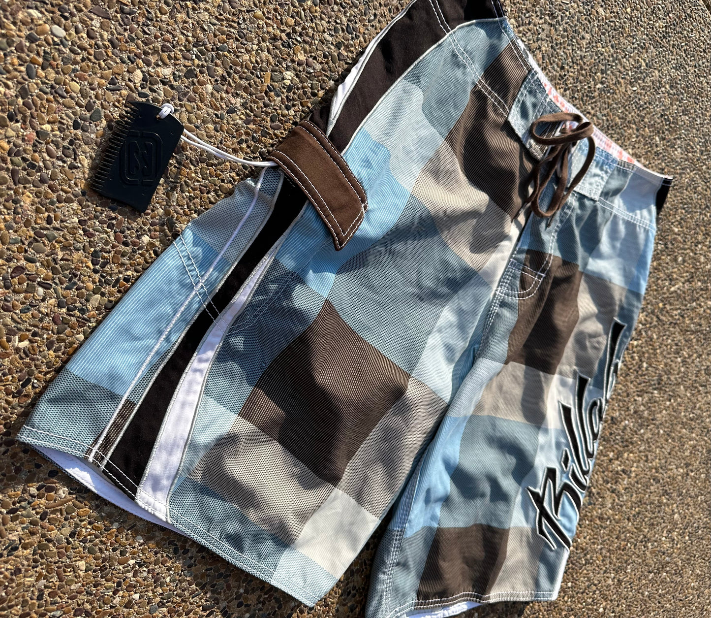 Y2K Billabong Mark Occhilupo Brown Plaid - 30