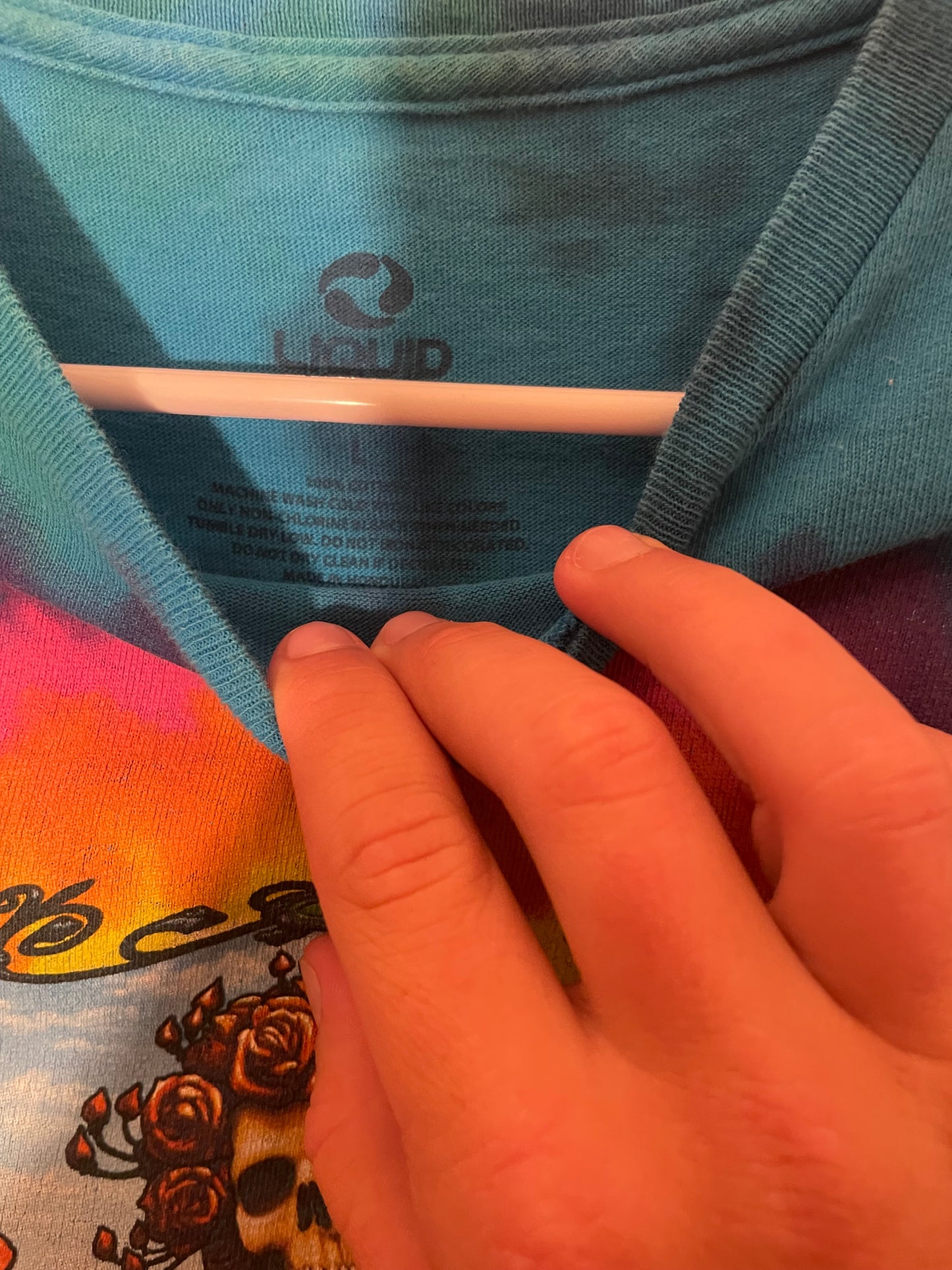 Liquid Blue Modern Grateful Dead Tye Dye Tee