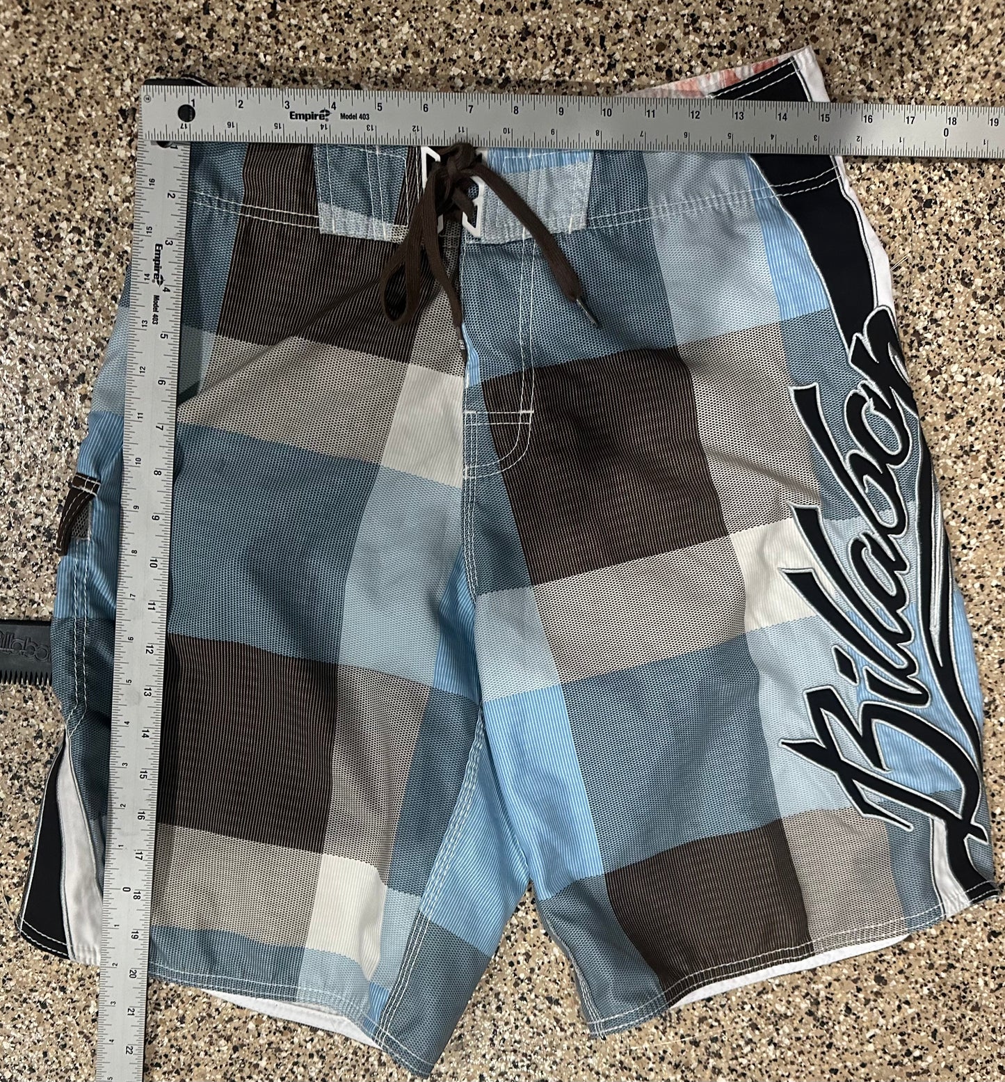 Y2K Billabong Mark Occhilupo Brown Plaid - 30