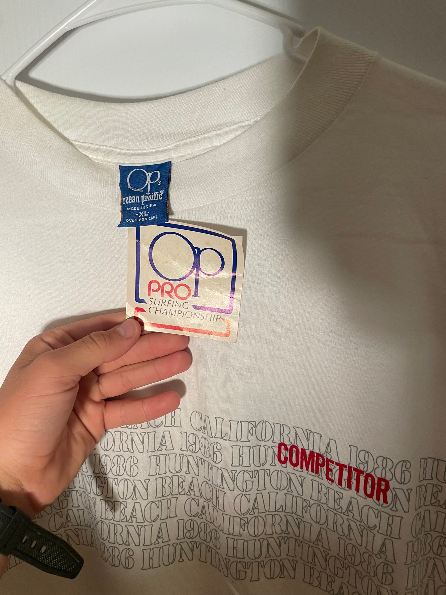 Vintage OP Pro 1986 Huntington Beach Tee NWT