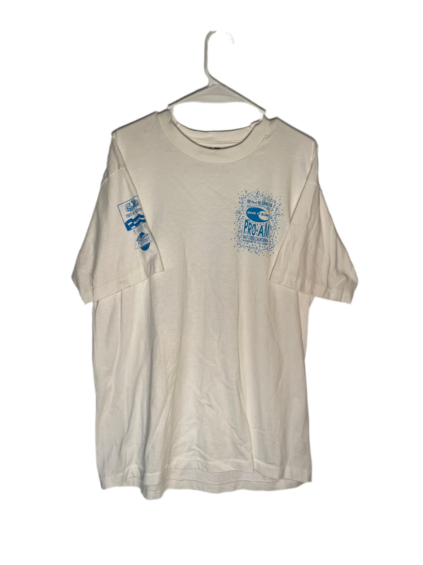 Vintage 1989 Bud Pro Surfing Tour Salt Creek Tee XL