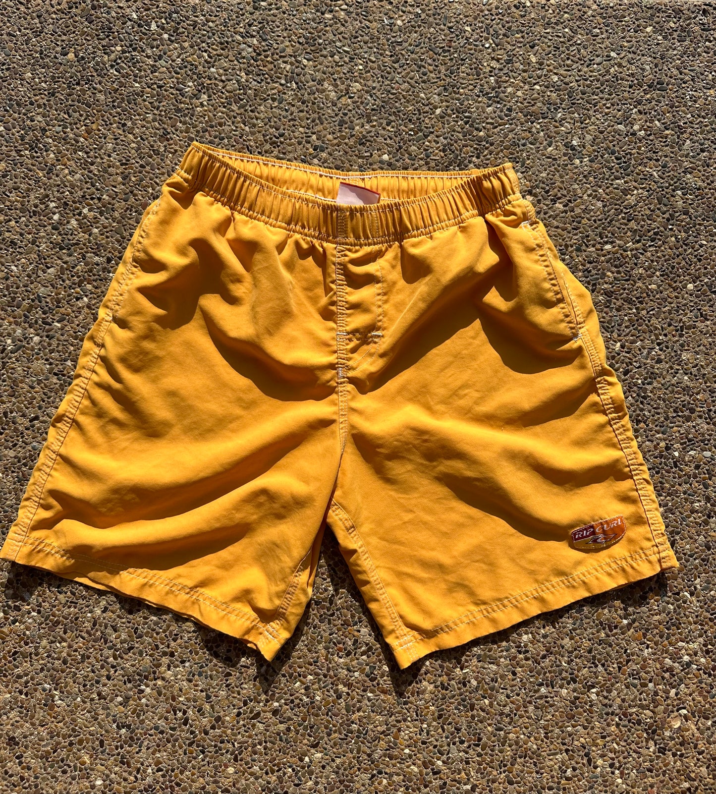 Vintage 90’s Rip Curl Yellow Trunks - 28-30