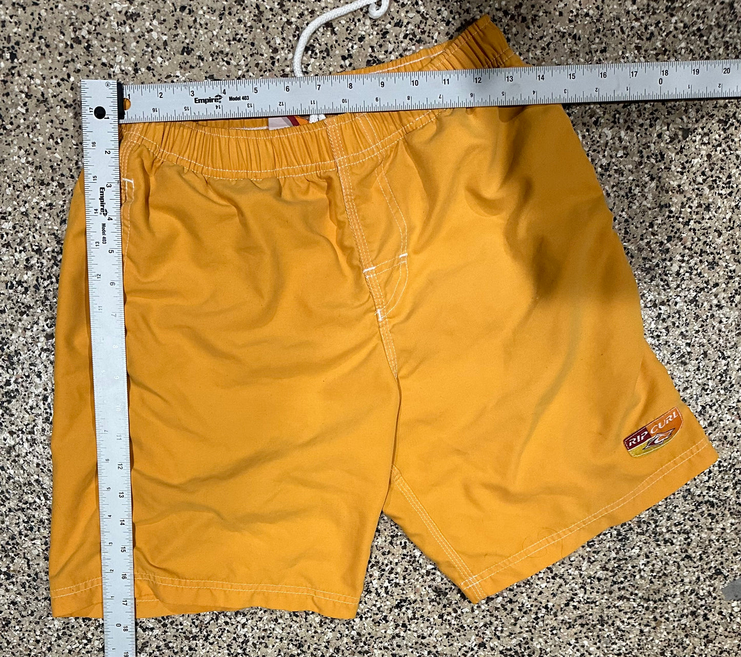 Vintage 90’s Rip Curl Yellow Trunks - 28-30