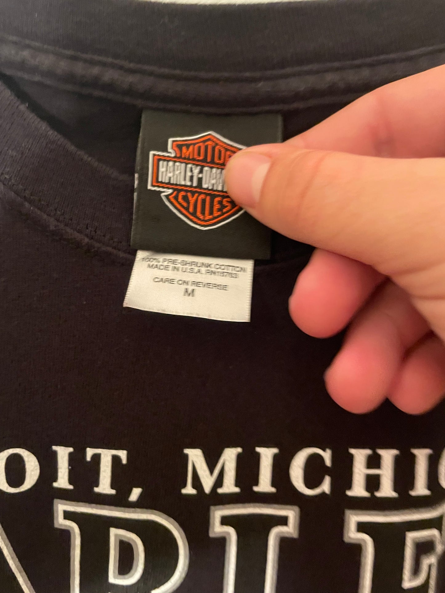 Vintage Harley Davidson Detroit Michigan Tee