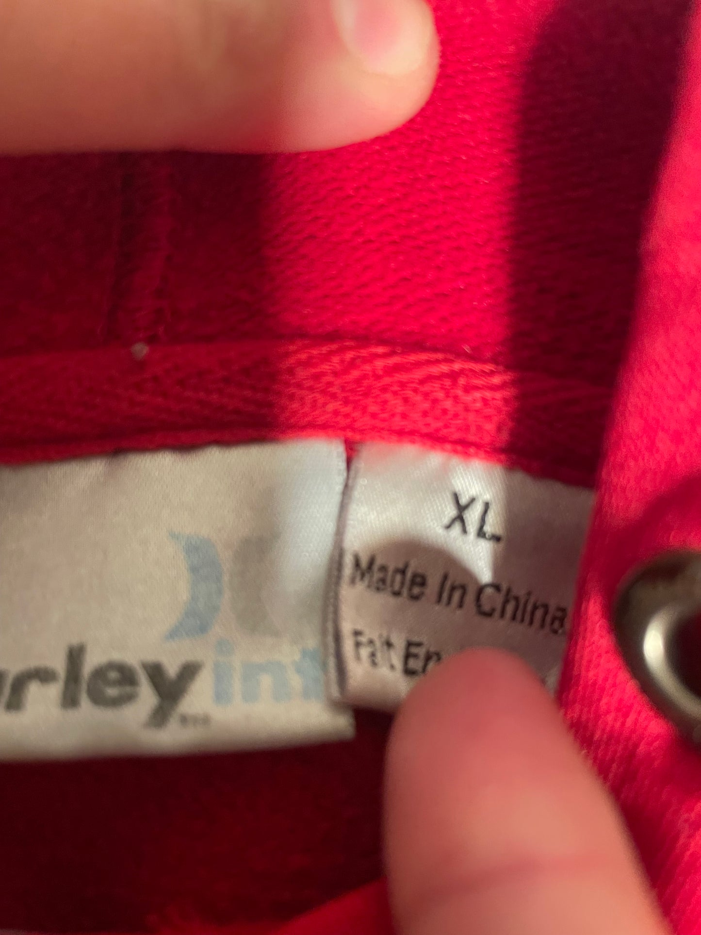 Vintage Hurley Heavyweight Hoodie XL