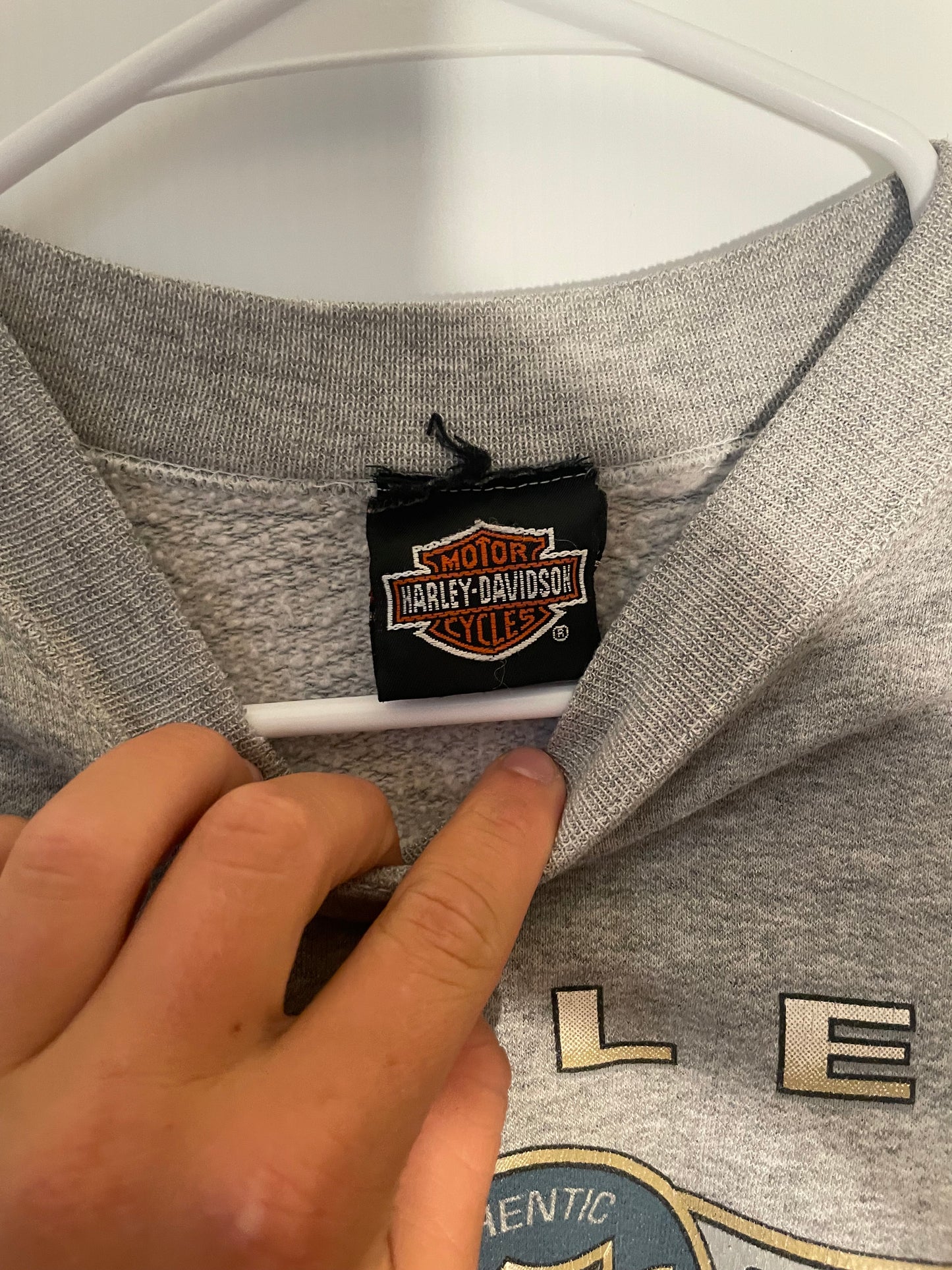 Vintage 1997 Harley Davidson Crewneck 10th Anniversary Ohio
