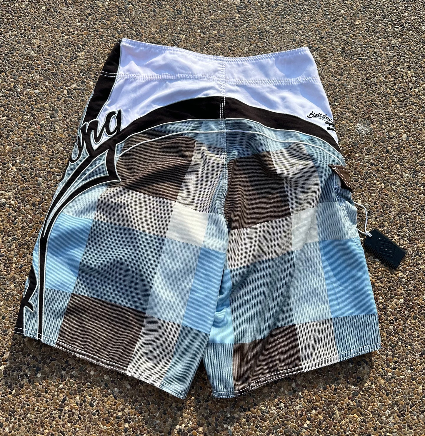 Y2K Billabong Mark Occhilupo Brown Plaid - 30