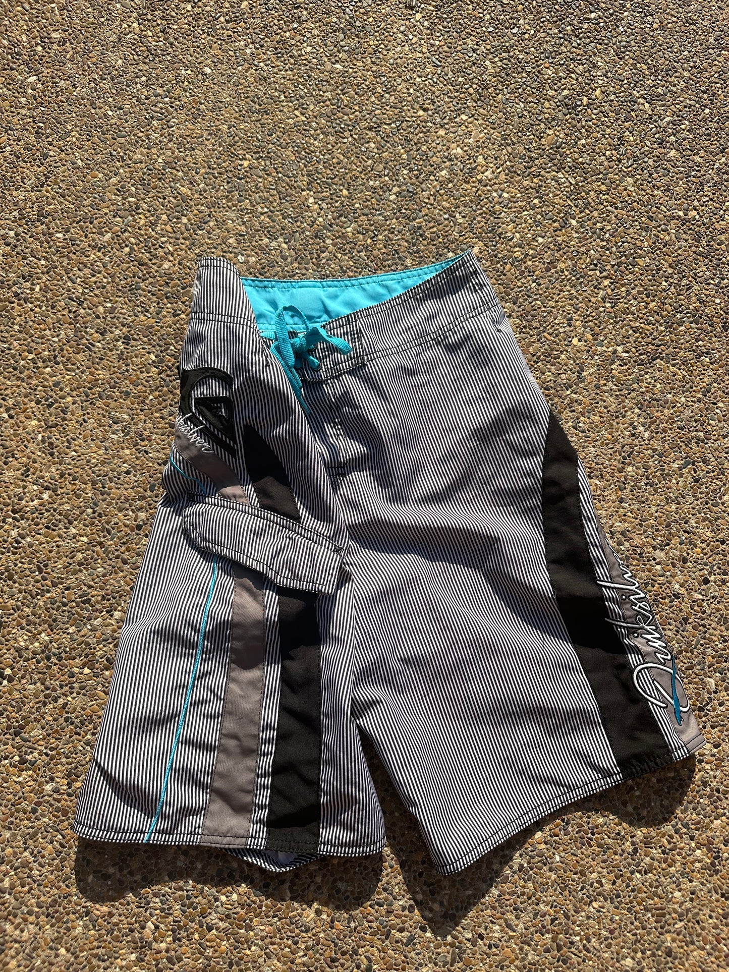 Vintage Quiksilver Pinstripe Trunks - 28