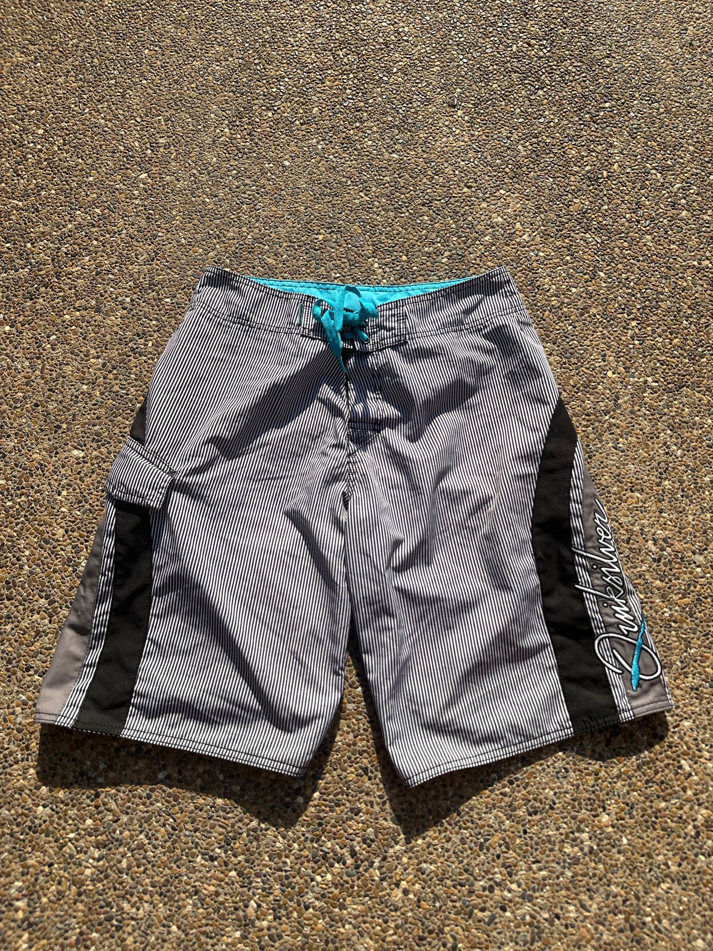 Vintage Quiksilver Pinstripe Trunks - 28