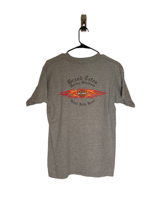 Vintage Harley Davidson Grand Tenton Idaho Tee M