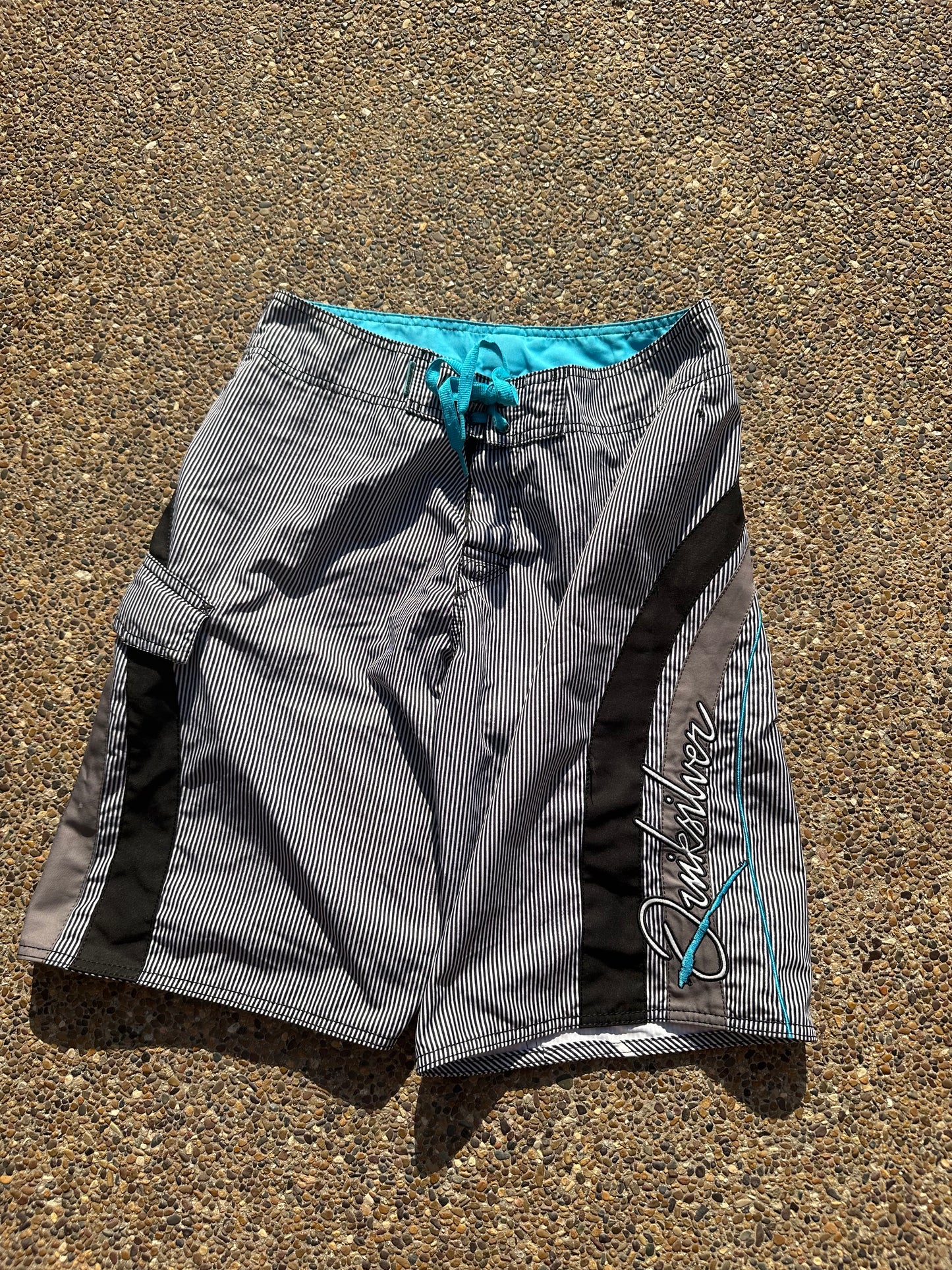 Vintage Quiksilver Pinstripe Trunks - 28