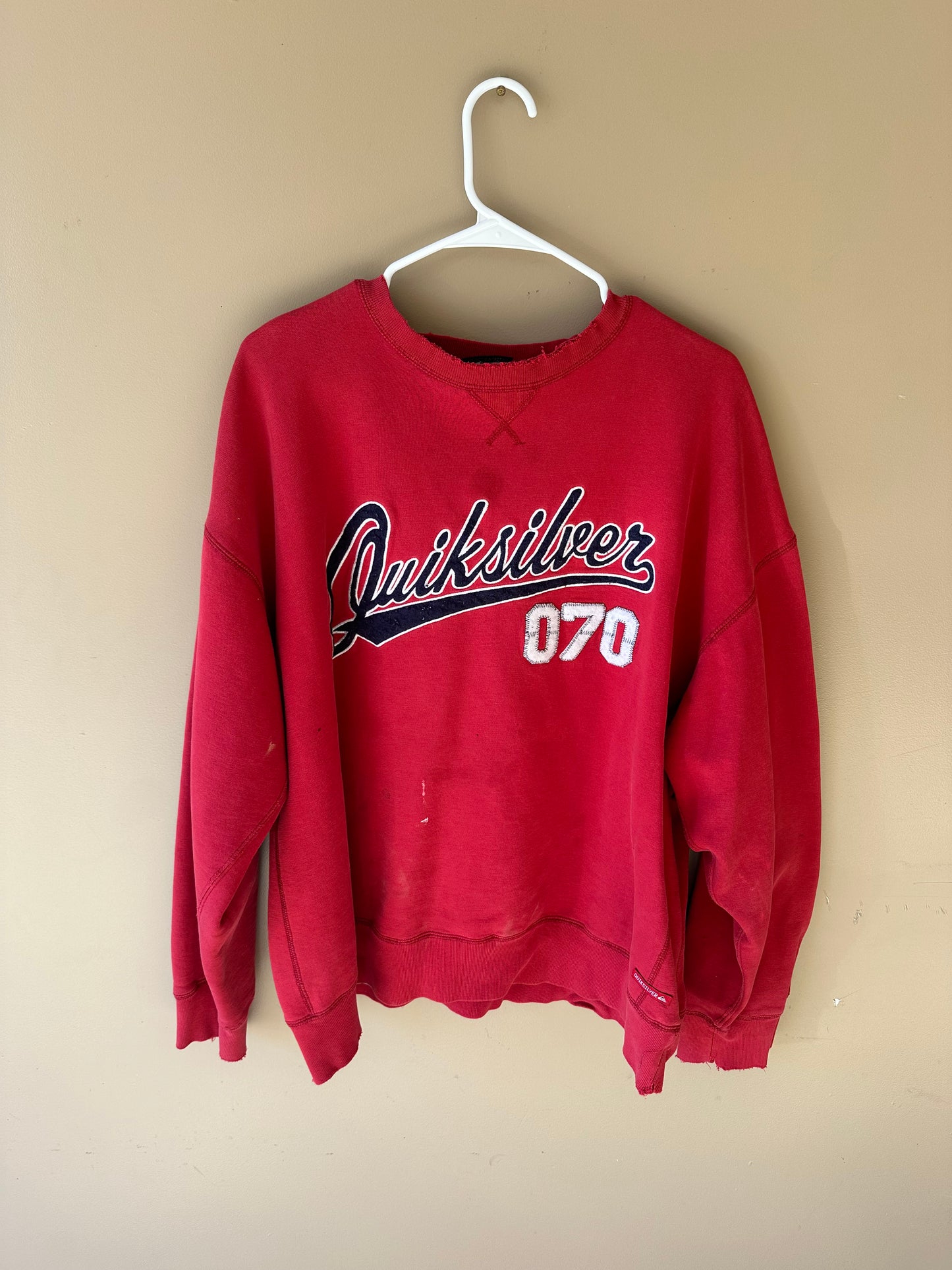 Vintage Quiksilver Distressed Crewneck  L