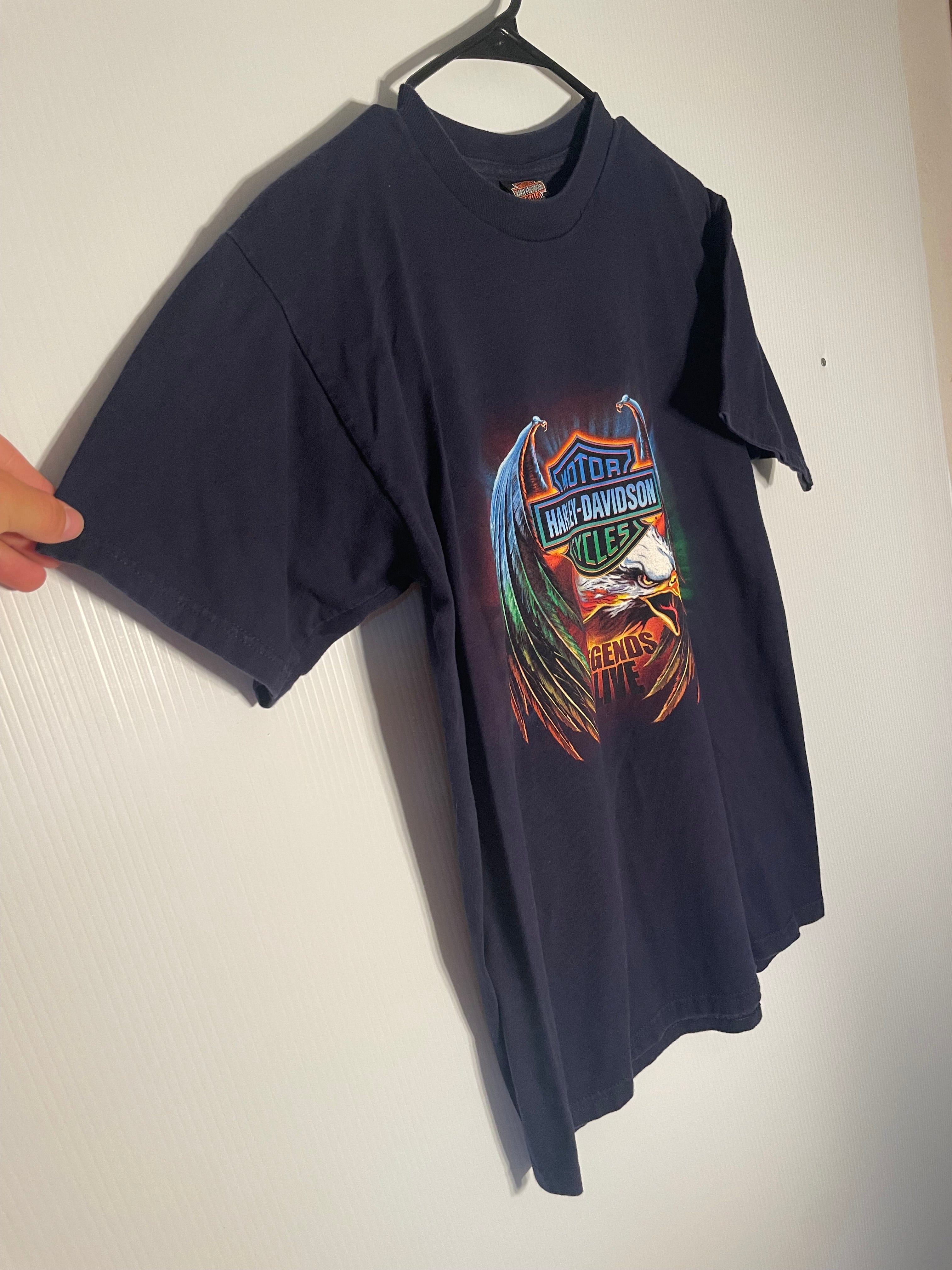 Harley Davidson Dark Blue Tee M – Leo's Vintage Store
