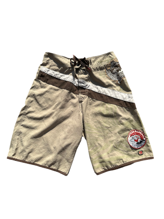 Vintage Quiksilver Tan Trunks - 28