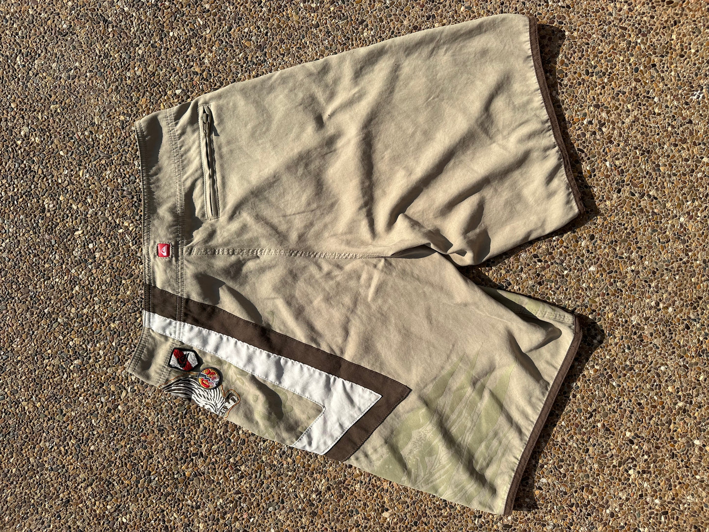 Vintage Quiksilver Tan Trunks - 28