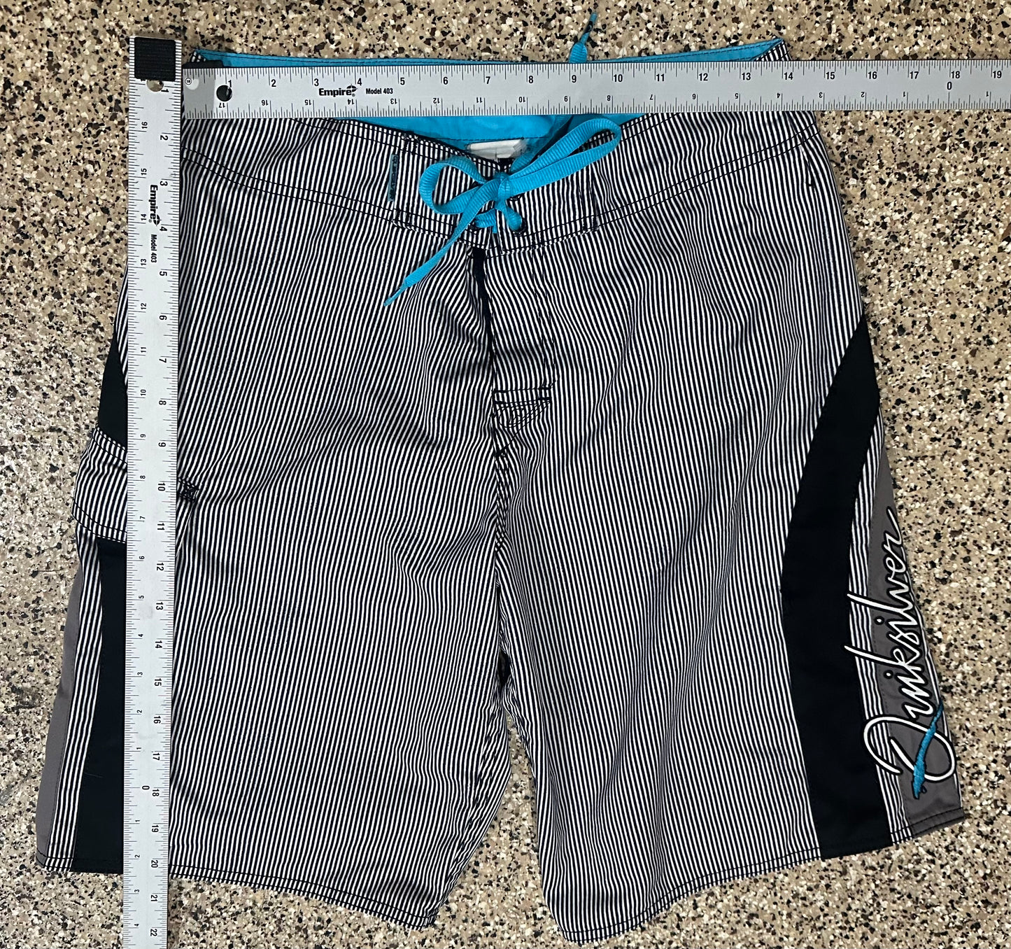 Vintage Quiksilver Pinstripe Trunks - 28