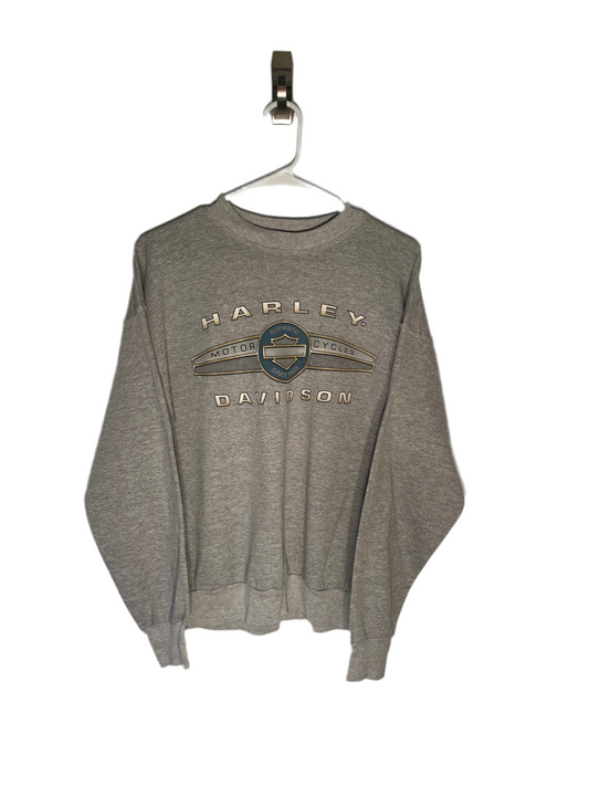 Vintage 1997 Harley Davidson Crewneck 10th Anniversary Ohio
