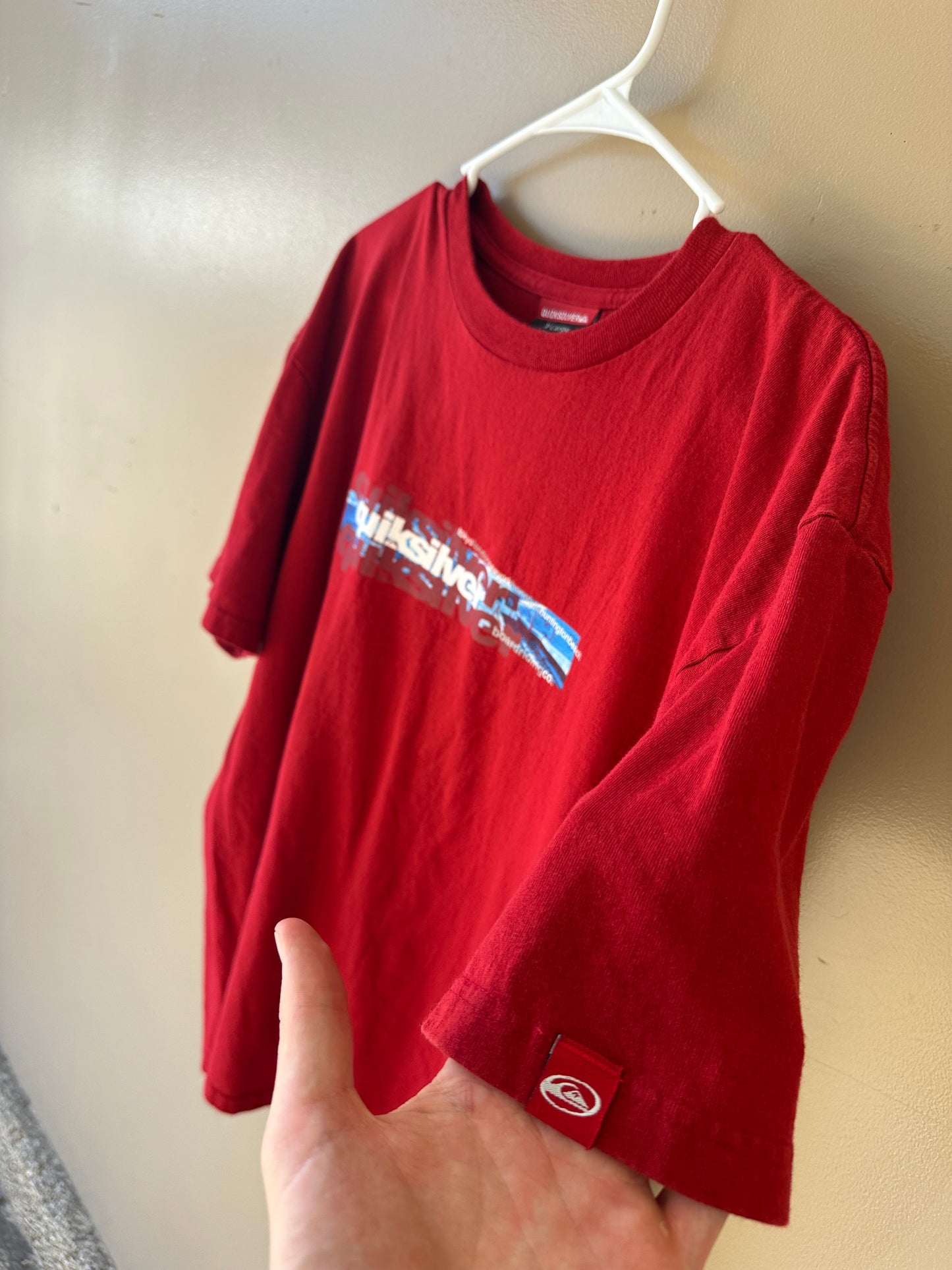 Vintage Quiksilver Box Logo Tee XL