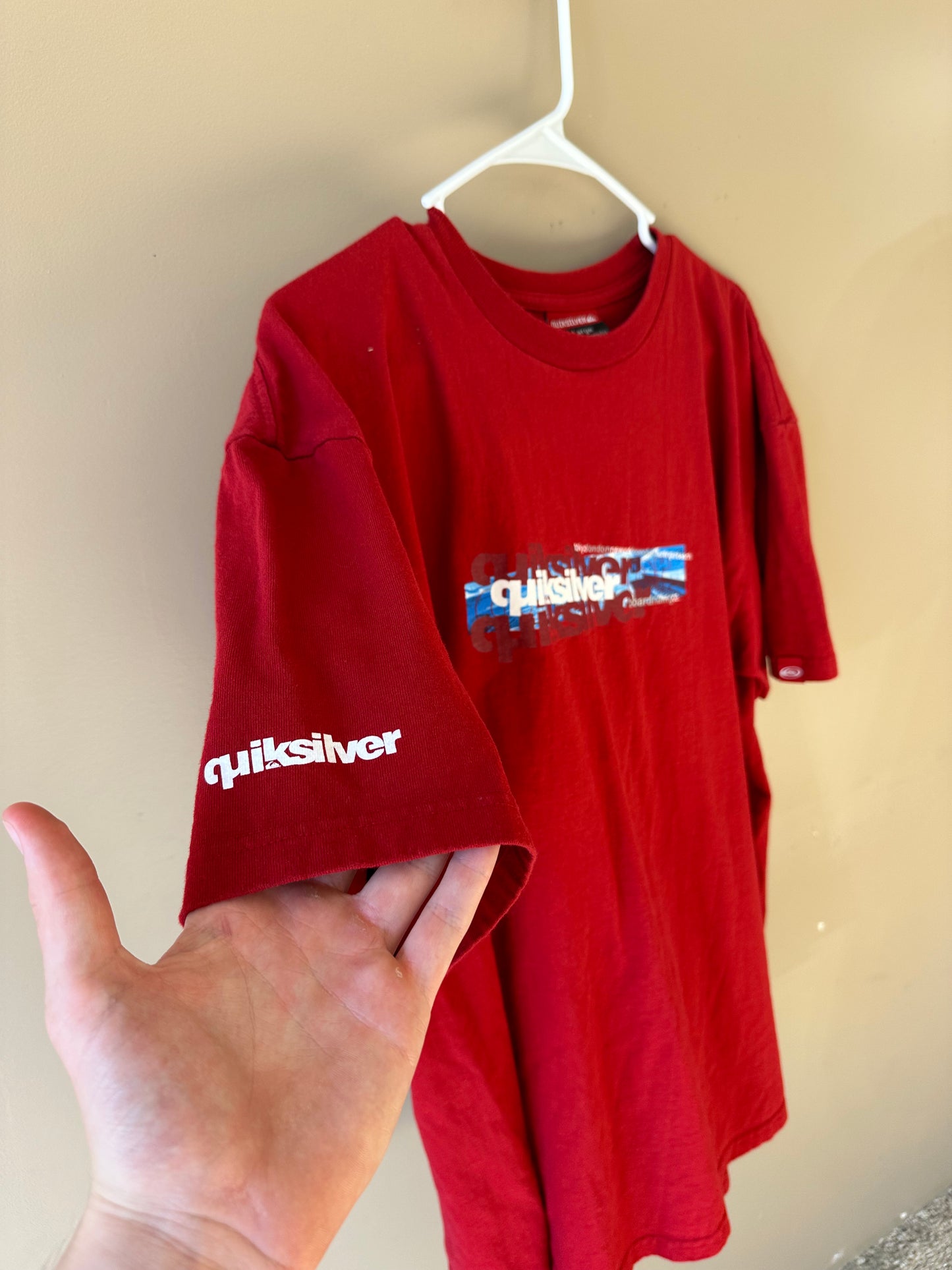 Vintage Quiksilver Box Logo Tee XL