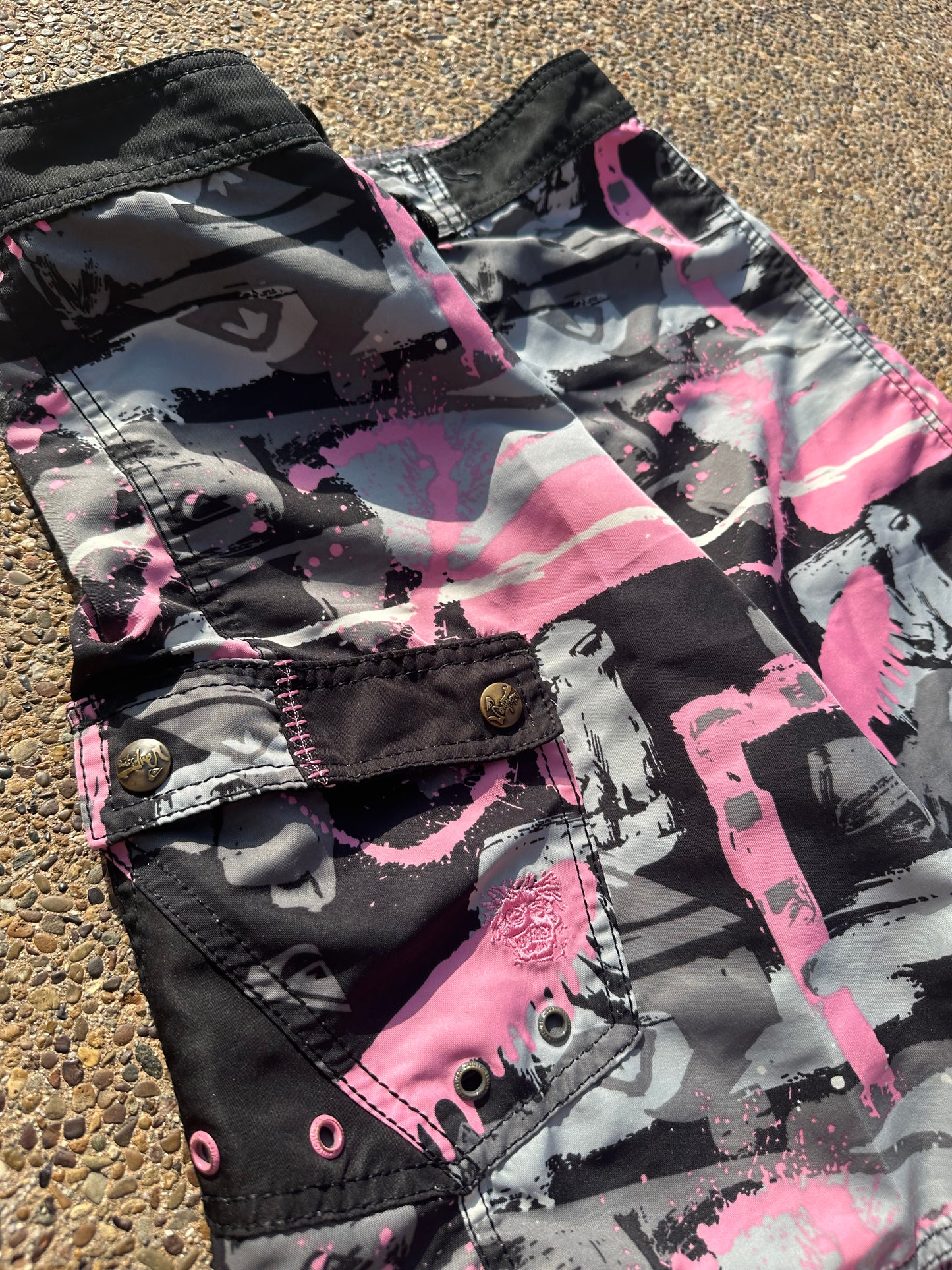 Quiksilver Pink Camo Surf Trunks - 29