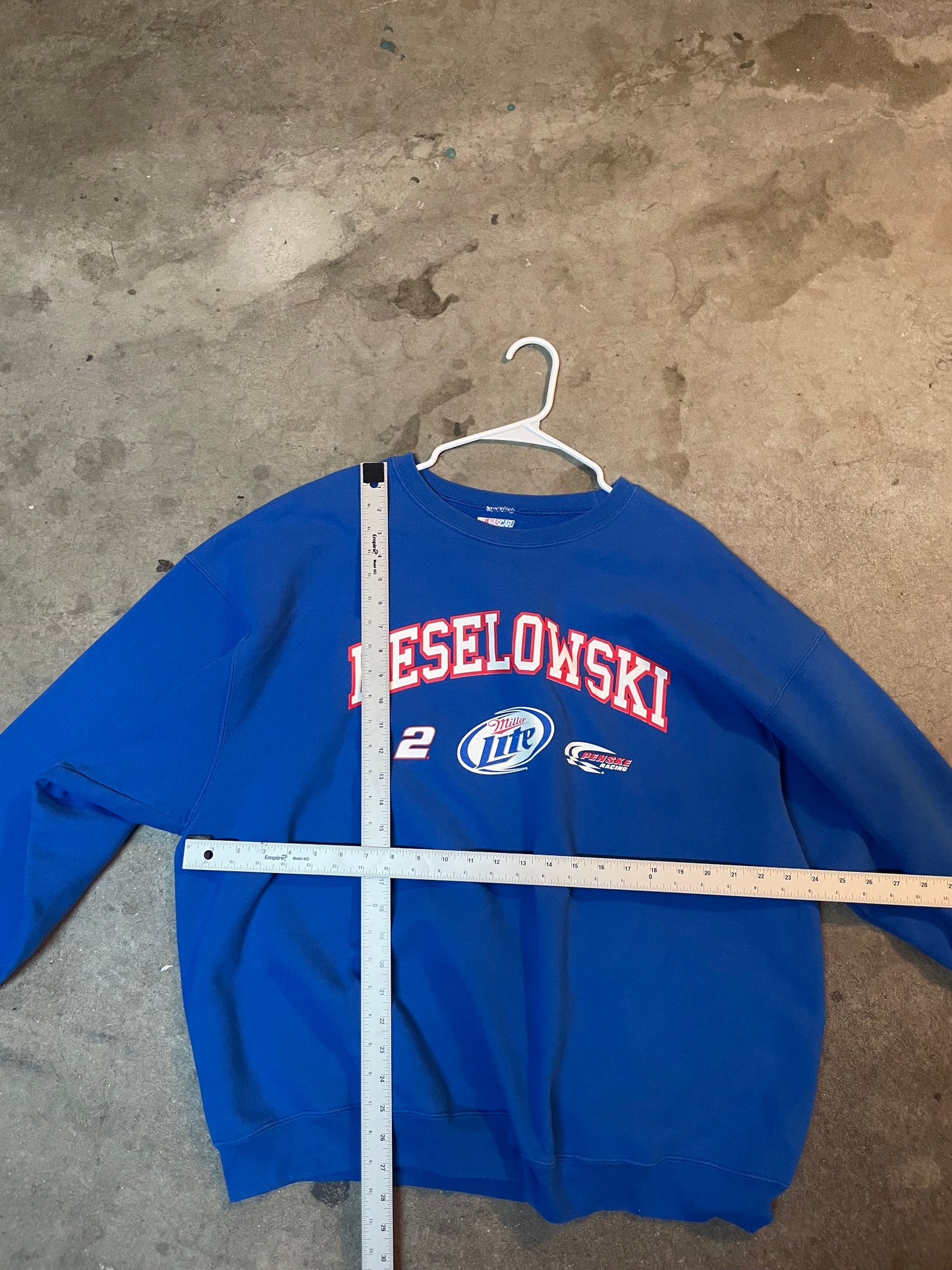 Vintage Miller Lite Keselowski Nascar Crewneck